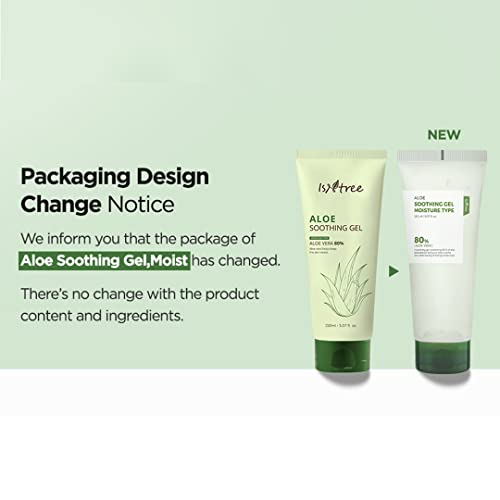 IsNtree Aloe Soothing Gel — 80% Aloe Vera, 5x Hyaluronic Acid, 150ml