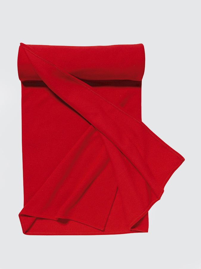 Plaid Fleece Yoga Blanket — Pill-Resistant 220gsm