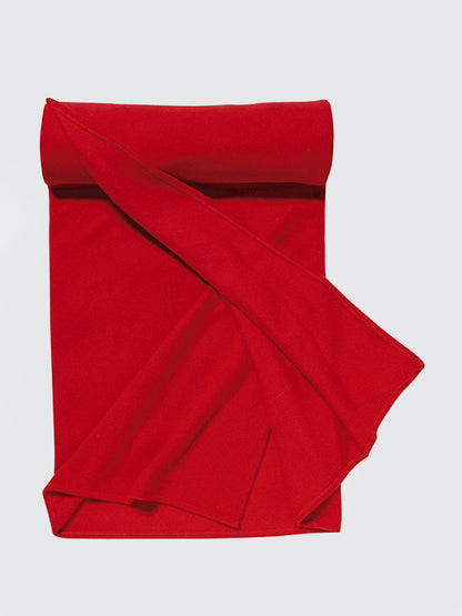 Plaid Fleece Yoga Blanket — Pill-Resistant 220gsm