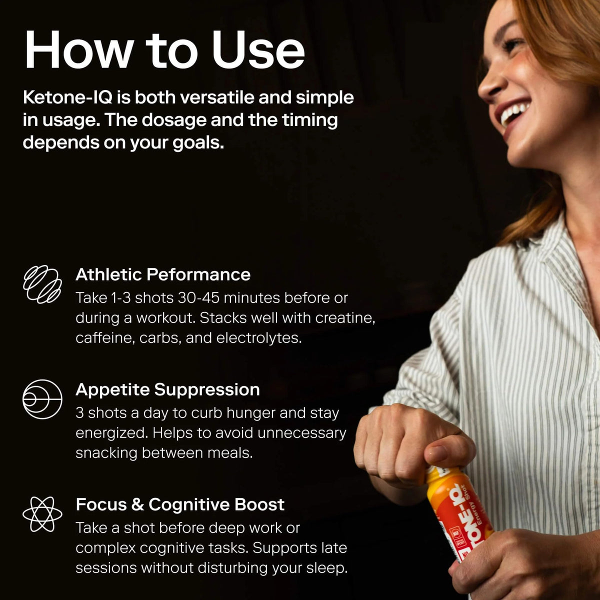Ketone-IQ Exogenous Ketone Shots – Caffeine-Free | 24-Pack - Calm Era
