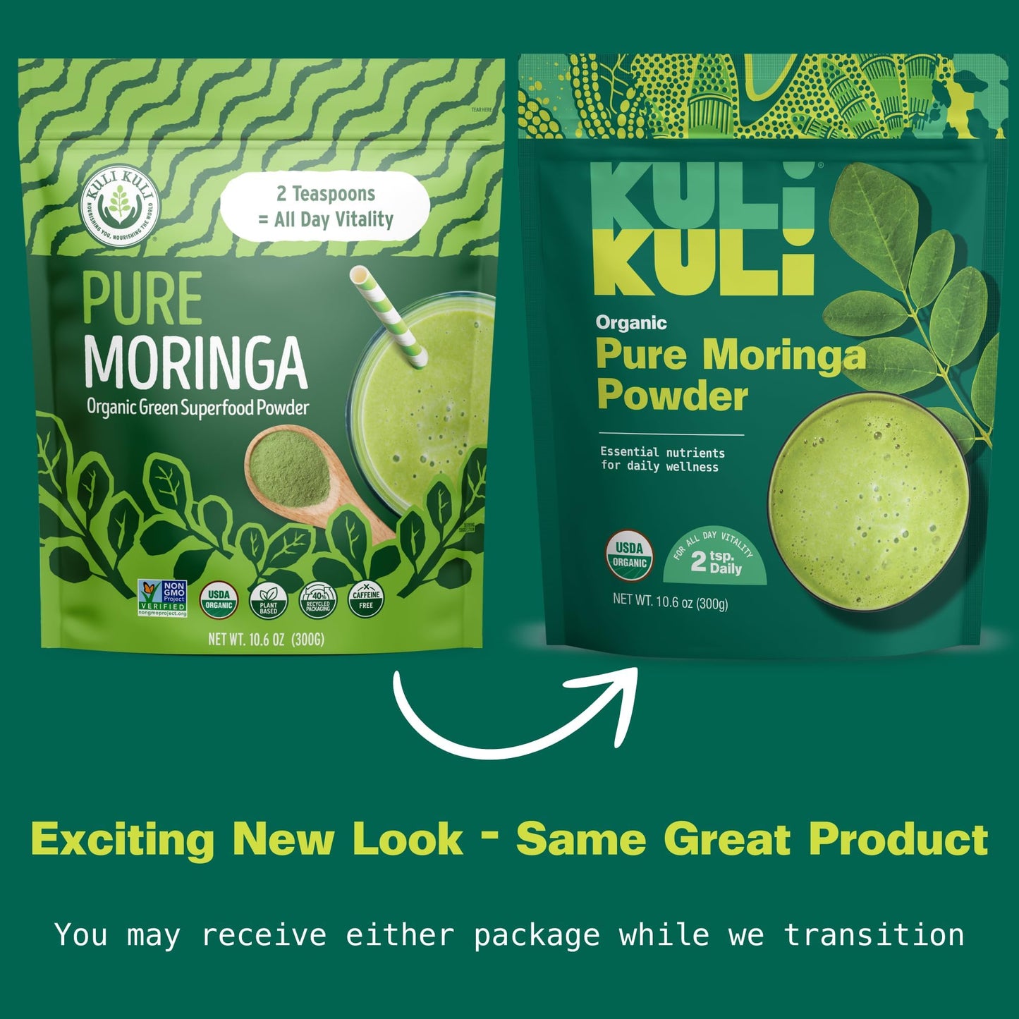 Kuli Kuli Organic Moringa Powder 300g | USDA Certified Non-GMO