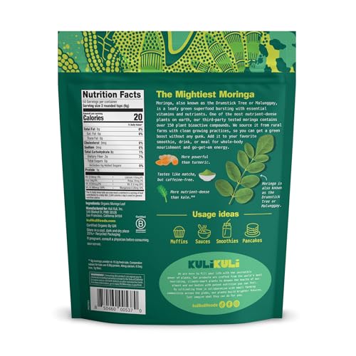 Kuli Kuli Organic Moringa Powder 300g | USDA Certified Non-GMO