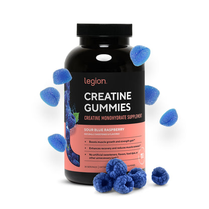 Legion Creatine Monohydrate Gummies – Blue Raspberry | 30 Servings