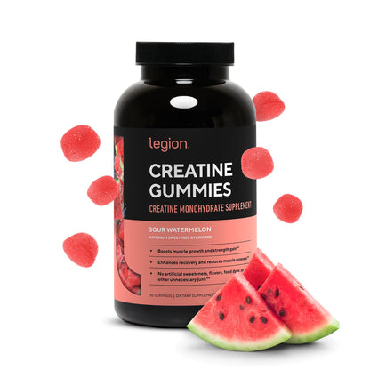 Legion Creatine Monohydrate Gummies – Sour Watermelon | 5g per Serving