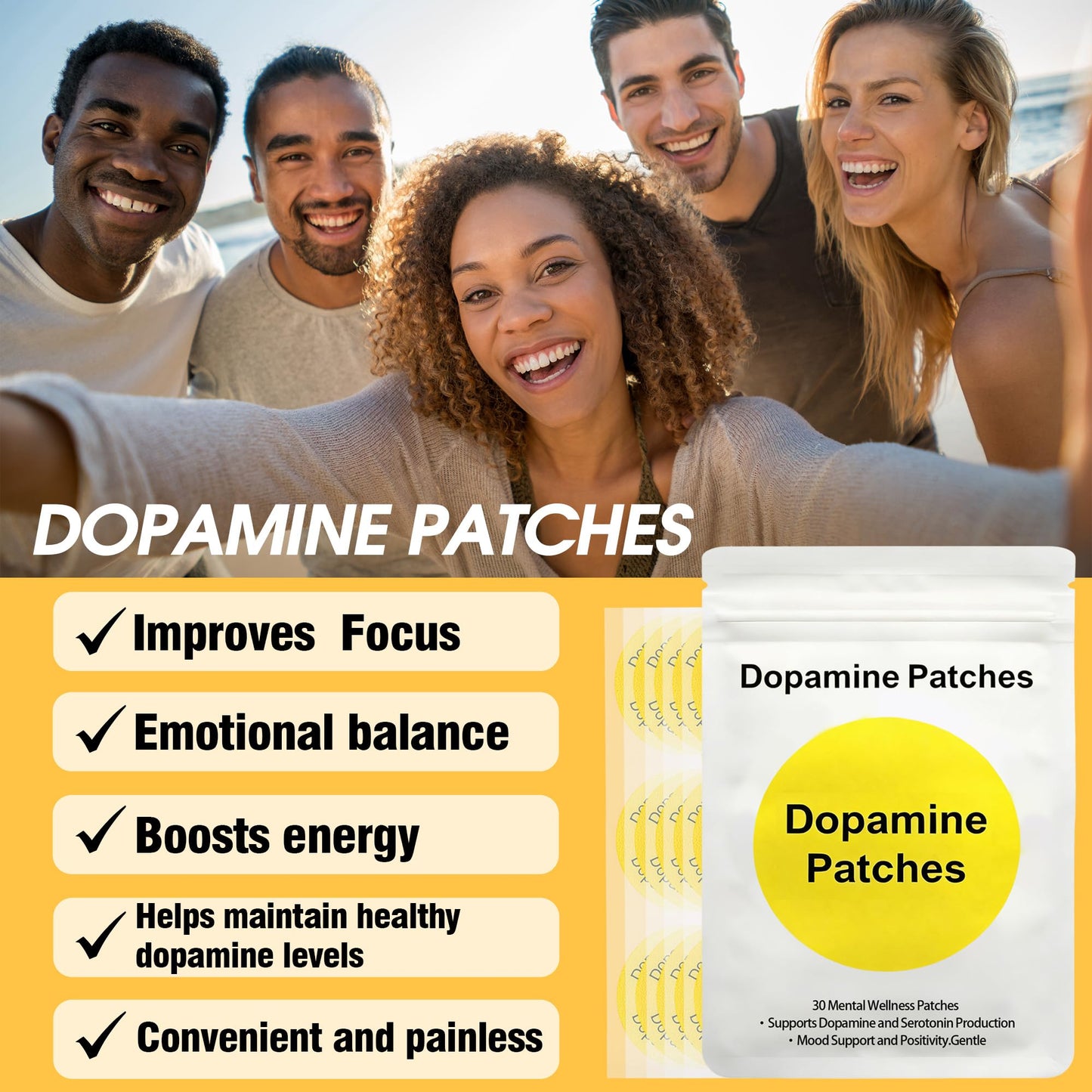 Liftouch Dopamine Patches – Focus, Mood & Motivation | Natural Transdermal