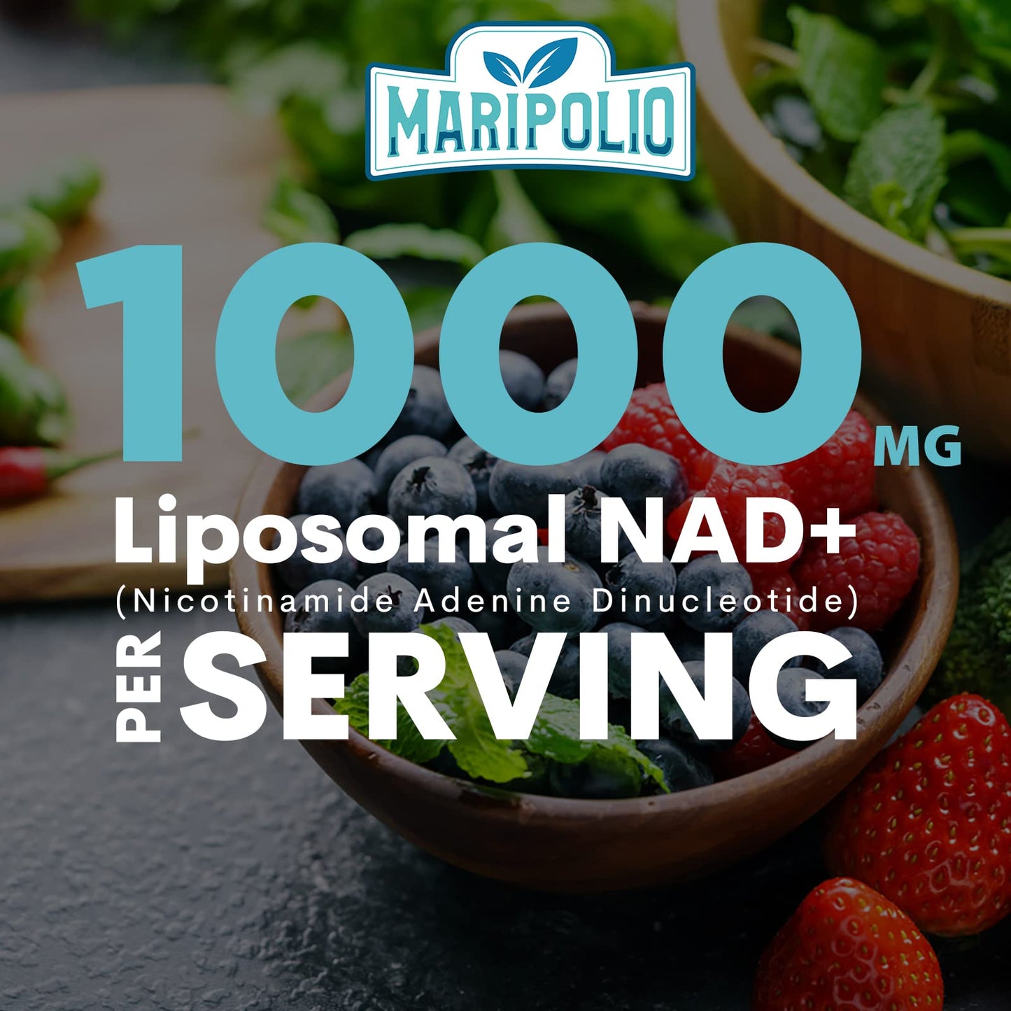 Liposomal NAD+ Supplement 1000mg – Max Absorption | Energy & DNA Repair | 120 Softgels