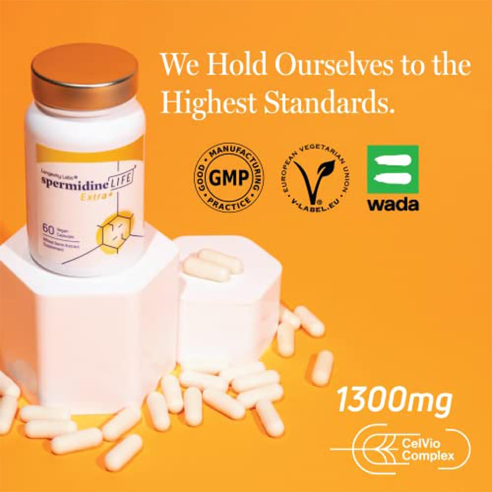 Longevity Labs+ spermidineLIFE Extra+ – Spermidine & Zinc | 60 Capsules - Calm Era