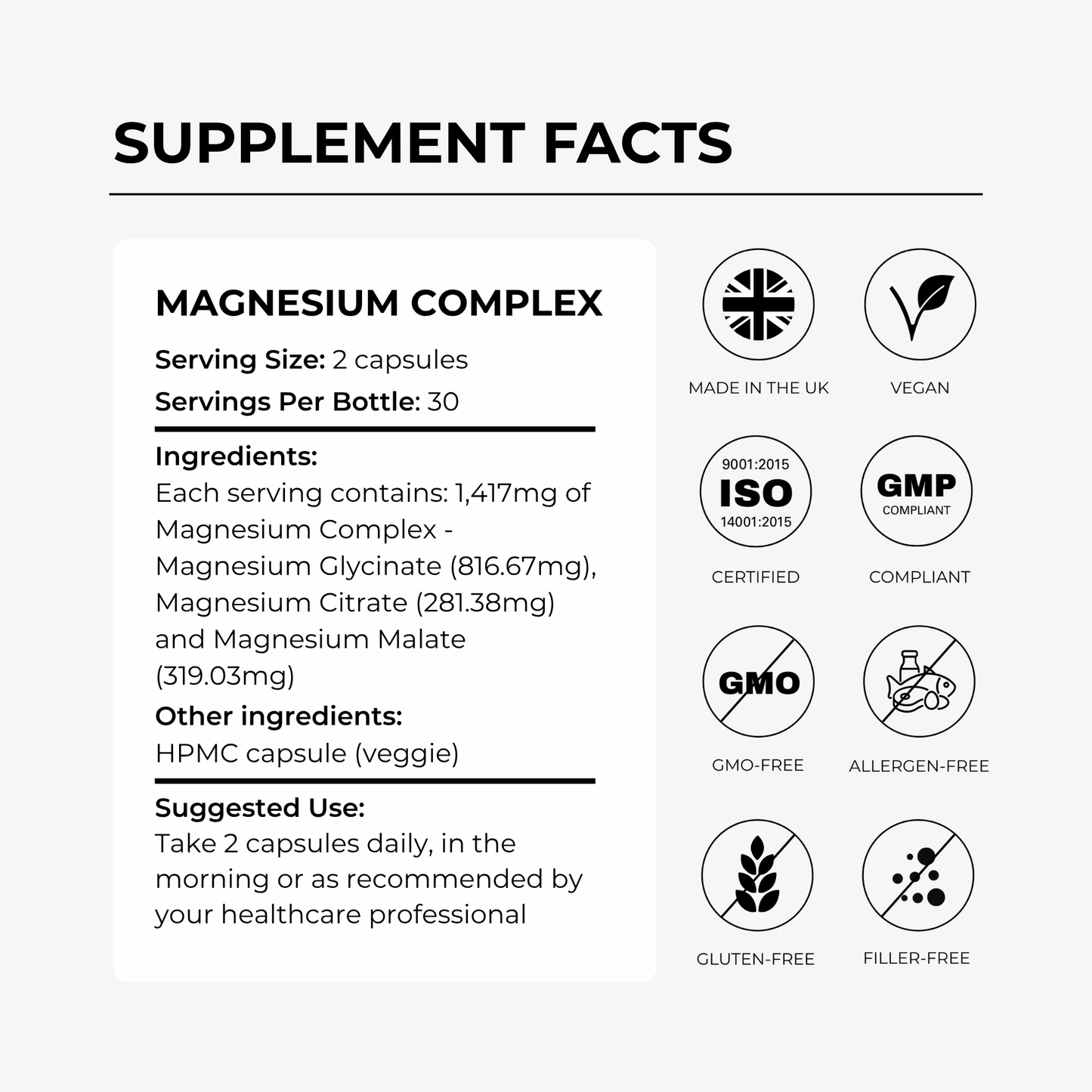 Charava Magnesium Complex with Zinc & Vitamin D3