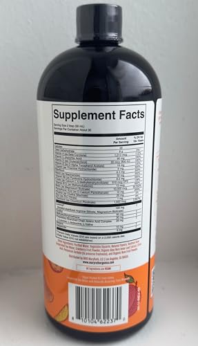 MaryRuth Organics Liquid Multivitamin + Hair Growth with Lustriva – Thicker Hair, Smoother Skin | Biotin 10000mcg | 30 Fl Oz - Calm Era