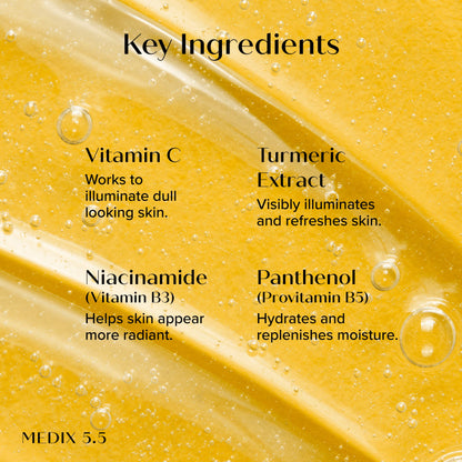 Medix 5.5 Radiant Glow Vitamin C Body Wash with Niacinamide — 15oz