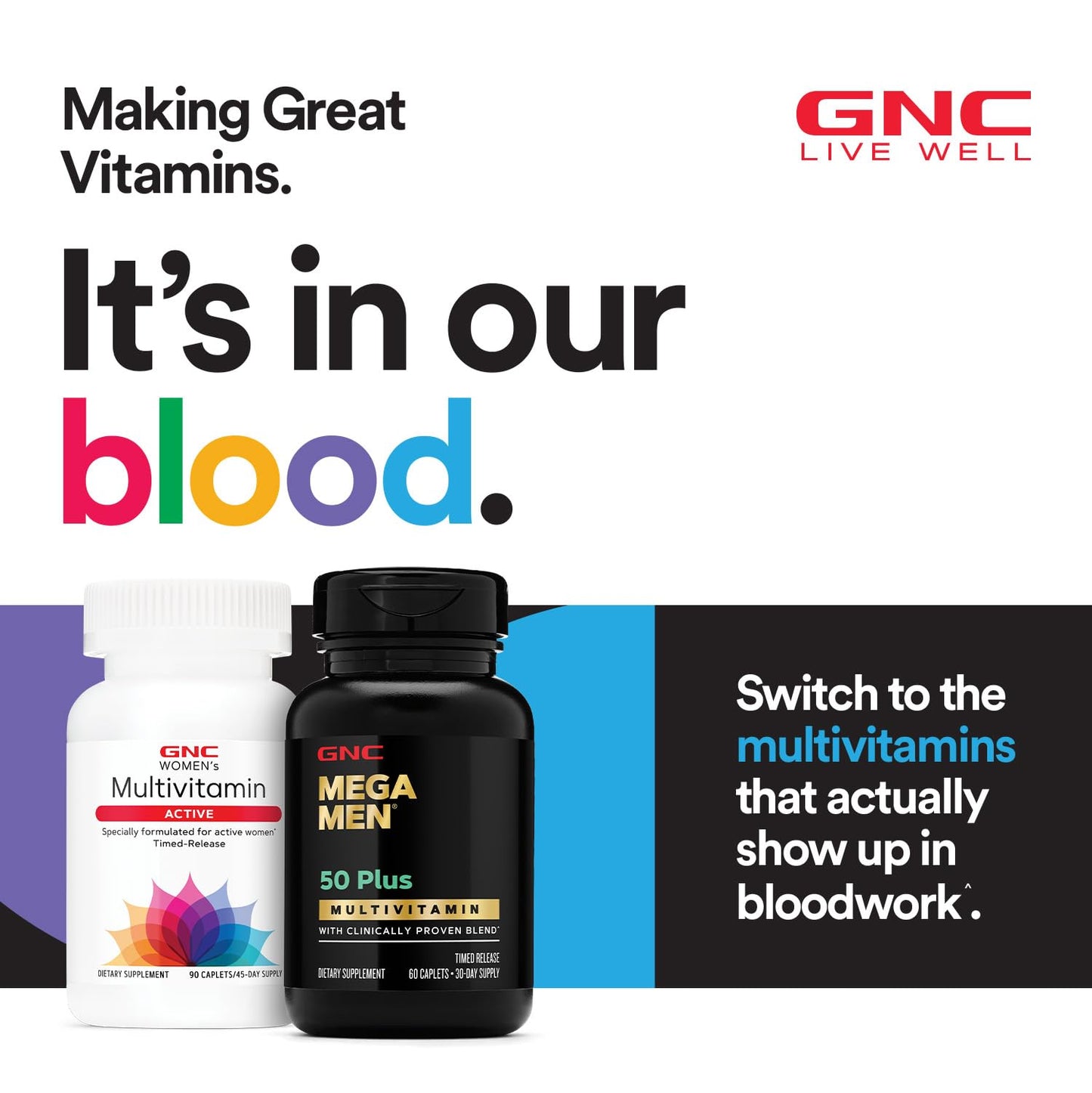 GNC Mega Men Sport Multivitamin – 180 Count