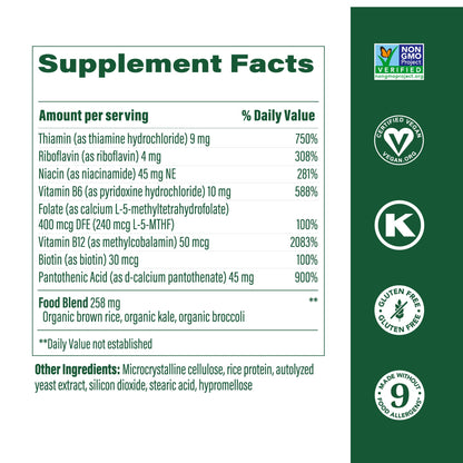 MegaFood Balanced B Complex — 30 Tablets