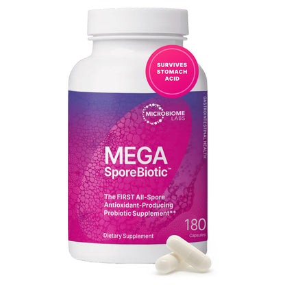 MegaSporeBiotic Probiotics - Spore-Based Digestive Health (180 Capsules) - Calm Era