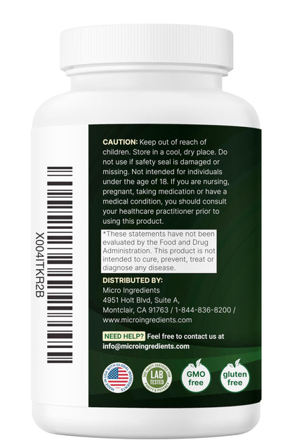 Micro Ingredients NAD+ 500mg with Resveratrol 240 Veggie Capsules