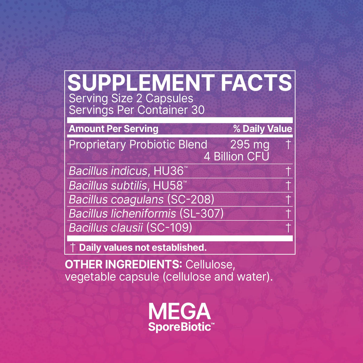 Microbiome Labs MegaSporeBiotic Probiotics for Women & Men - Spore-Based Digestive Health (60 Capsules) - Calm Era