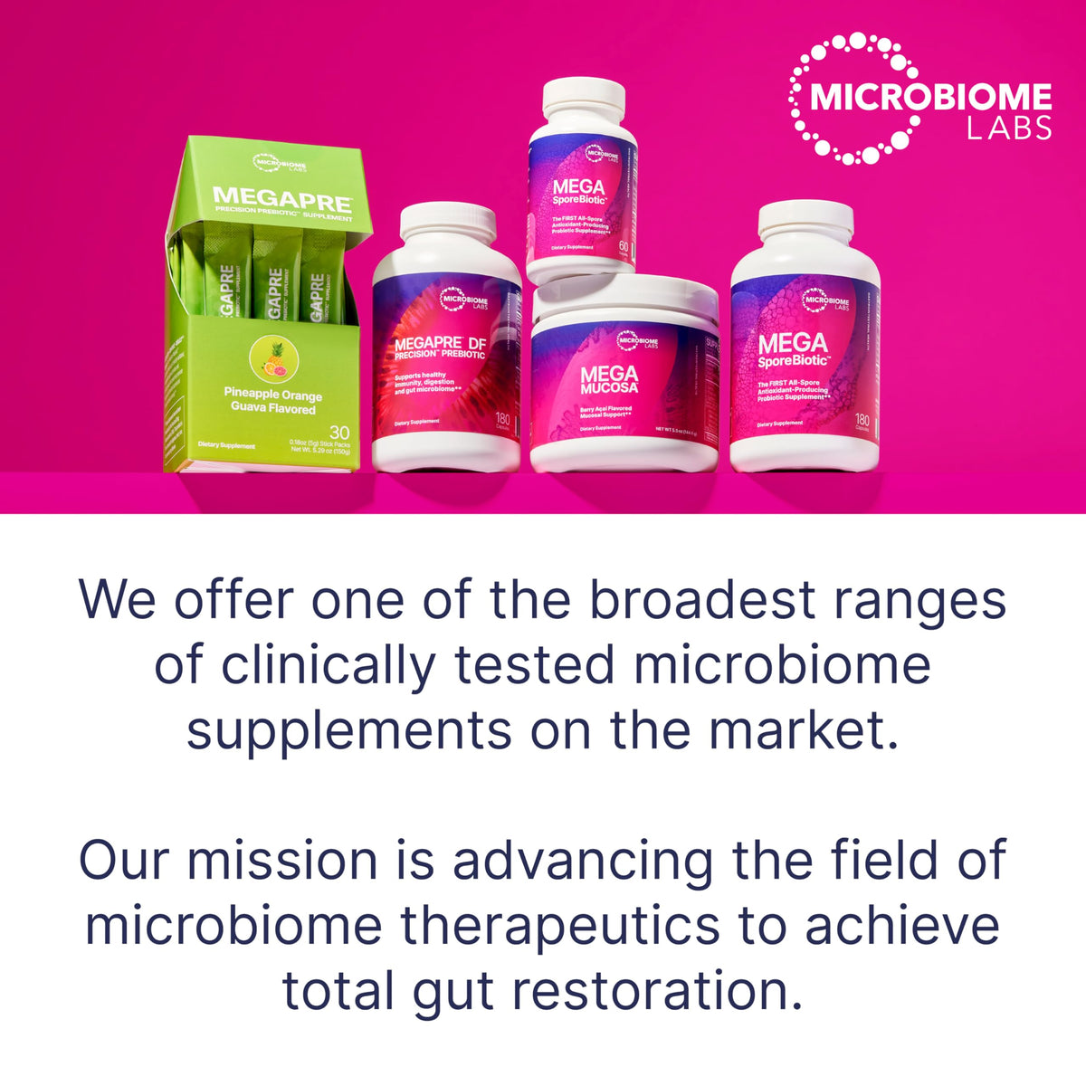 Microbiome Labs MegaSporeBiotic Probiotics for Women & Men - Spore-Based Digestive Health (60 Capsules) - Calm Era