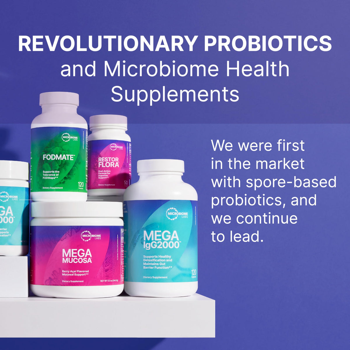 Microbiome Labs MegaSporeBiotic Probiotics for Women & Men - Spore-Based Digestive Health (60 Capsules) - Calm Era