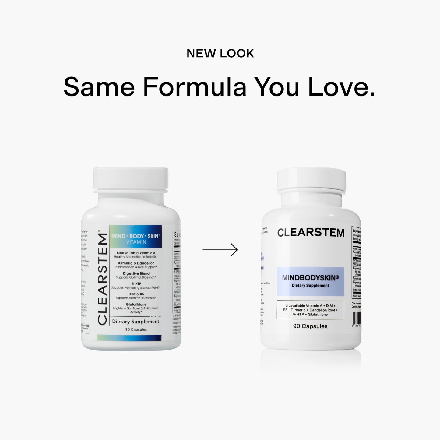 CLEARSTEM MindBodySkin Skin Clarity Supplement – 90 Capsules