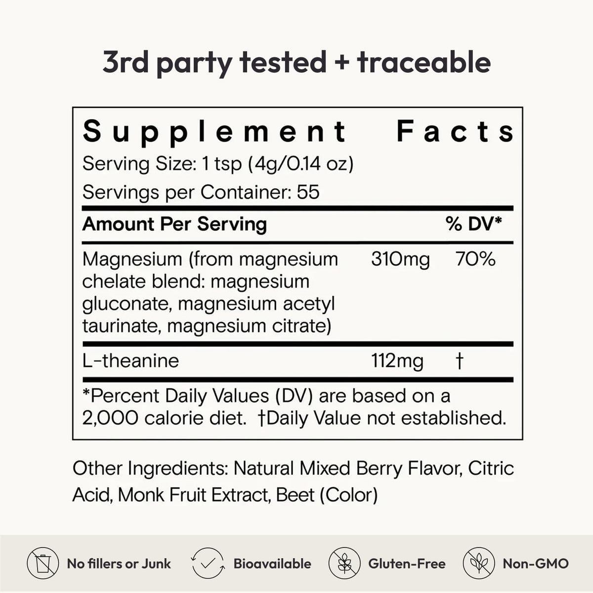 Moon Juice Magnesi-om Berry Jar – Big Mag 7.7 oz (55 Servings) | Moon Juice - Calm Era