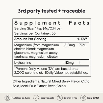 Moon Juice Magnesi-om Berry Jar – Big Mag 7.7 oz (55 Servings) | Moon Juice