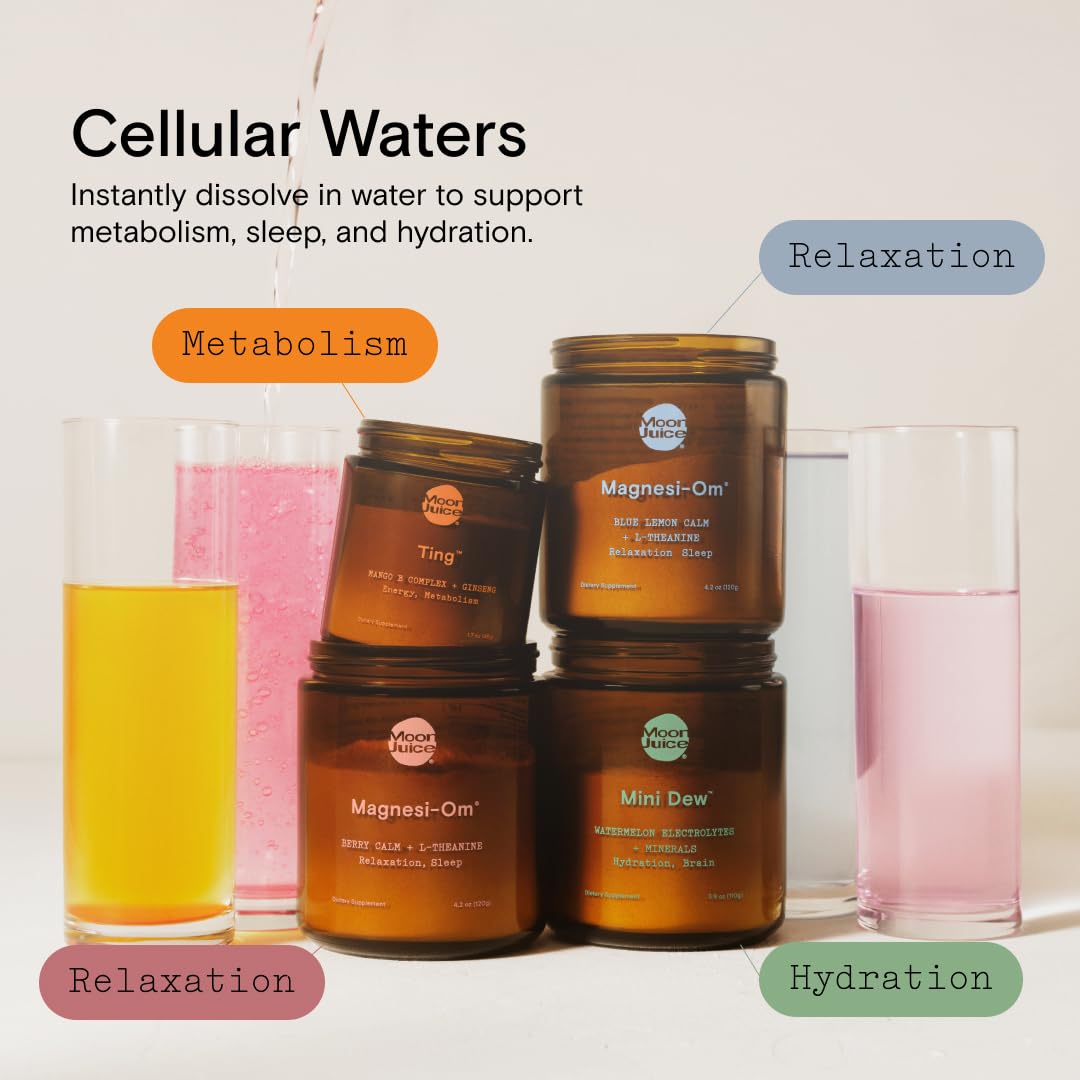 Moon Juice Magnesi-Om Blue Lemon Sticks – Magnesium + L-Theanine for Calm, Brain Health & Regularity - Calm Era