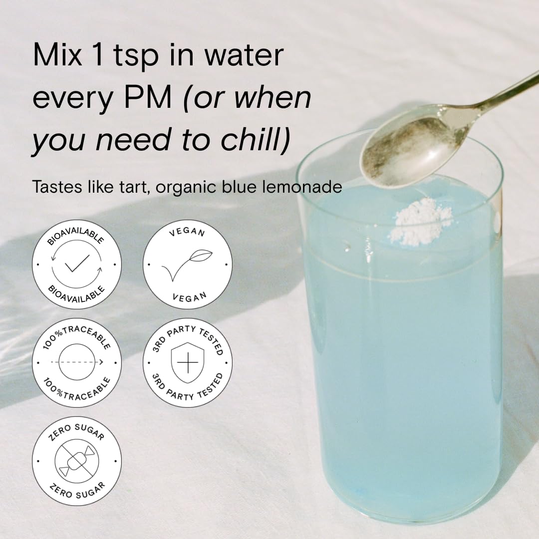 Moon Juice Magnesi-Om Blue Lemon Sticks – Magnesium + L-Theanine for Calm, Brain Health & Regularity - Calm Era