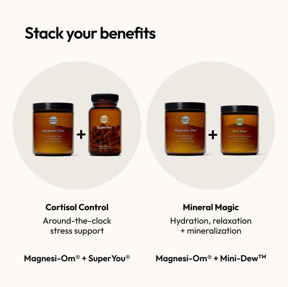 Moon Juice Magnesi-Om Magnesium Powder – Chelated Magnesium + L-Theanine for Rest, Relaxation & Regularity – Vegan & Non-GMO – Blue Lemon, 4.2 oz - Calm Era