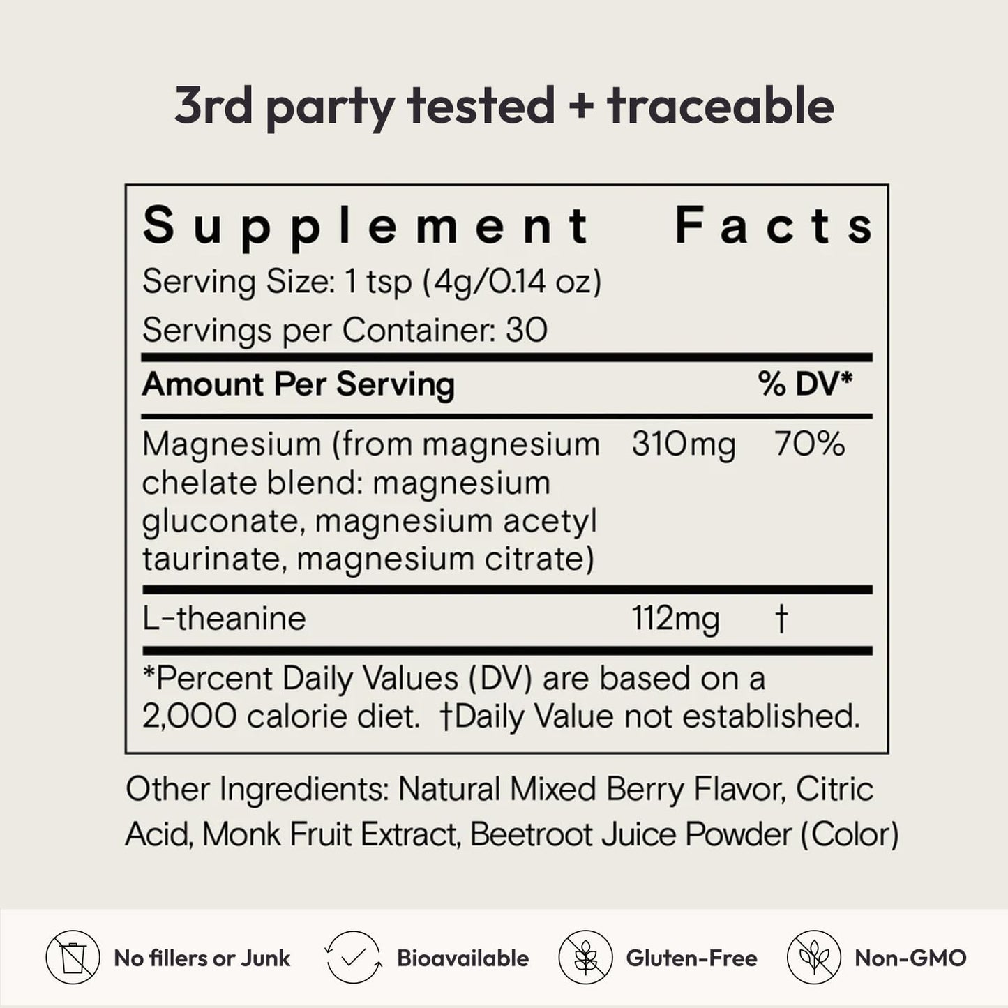 Moon Juice Magnesi-Om Magnesium Powder with L-Theanine – Rest, Relaxation & Regularity | Vegan, Non-GMO, Sugar-Free