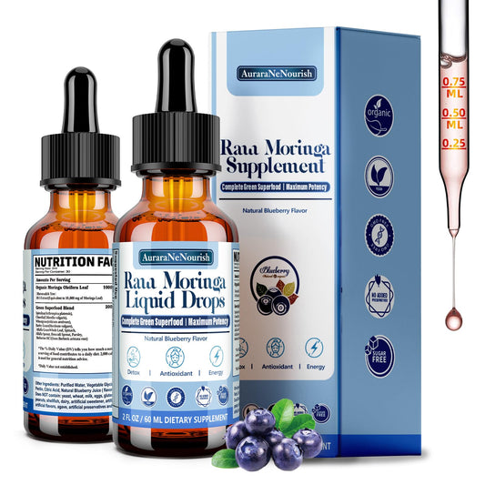 Pure Moringa Organic Liquid Drops 10:1 Extract 2-Pack
