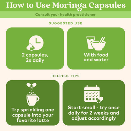 Organic India Moringa Leaf Veg Capsules 60ct | Vegan Superfood