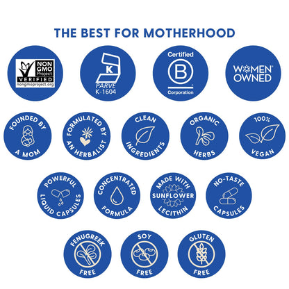 Motherlove More Milk Moringa Lactation Capsules 180ct | Fenugreek-Free