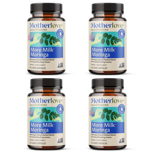 Motherlove More Milk Moringa Lactation Capsules 180ct | Fenugreek-Free