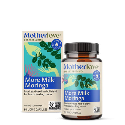 Motherlove More Milk Moringa Lactation Supplement | Fenugreek-Free Vegan