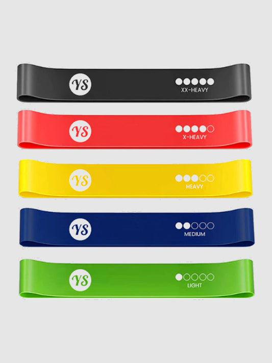 Yoga Studio Natural Latex Resistance Loop Bands — 5 Pack
