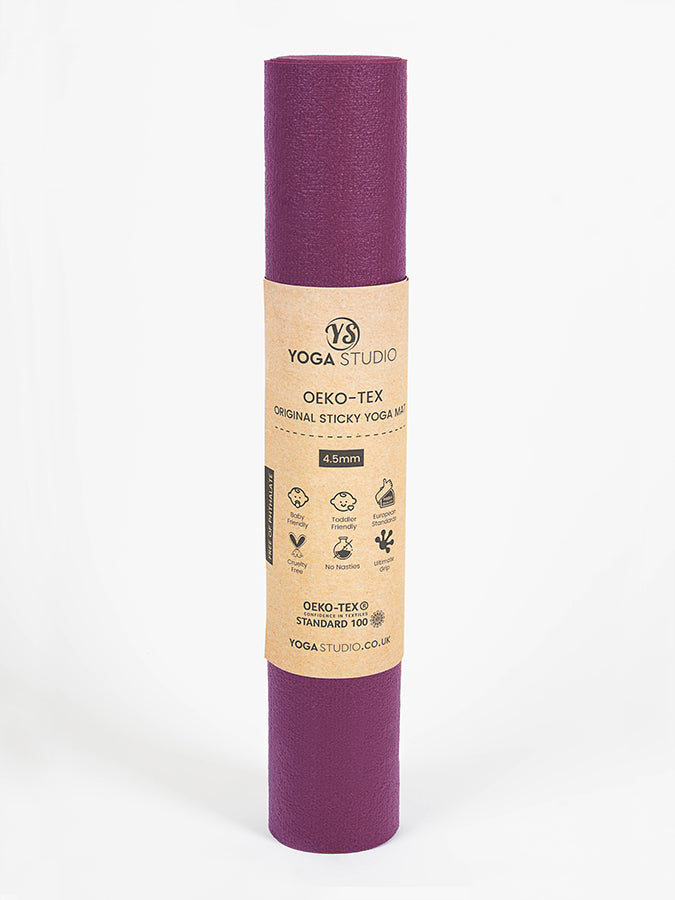 Yoga Studio Oeko-Tex Long & Wide Yoga Mat – Extra Space & Cushioning | 4.5mm