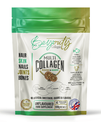 BeYouty Bovine & Marine Collagen Powder, 550g