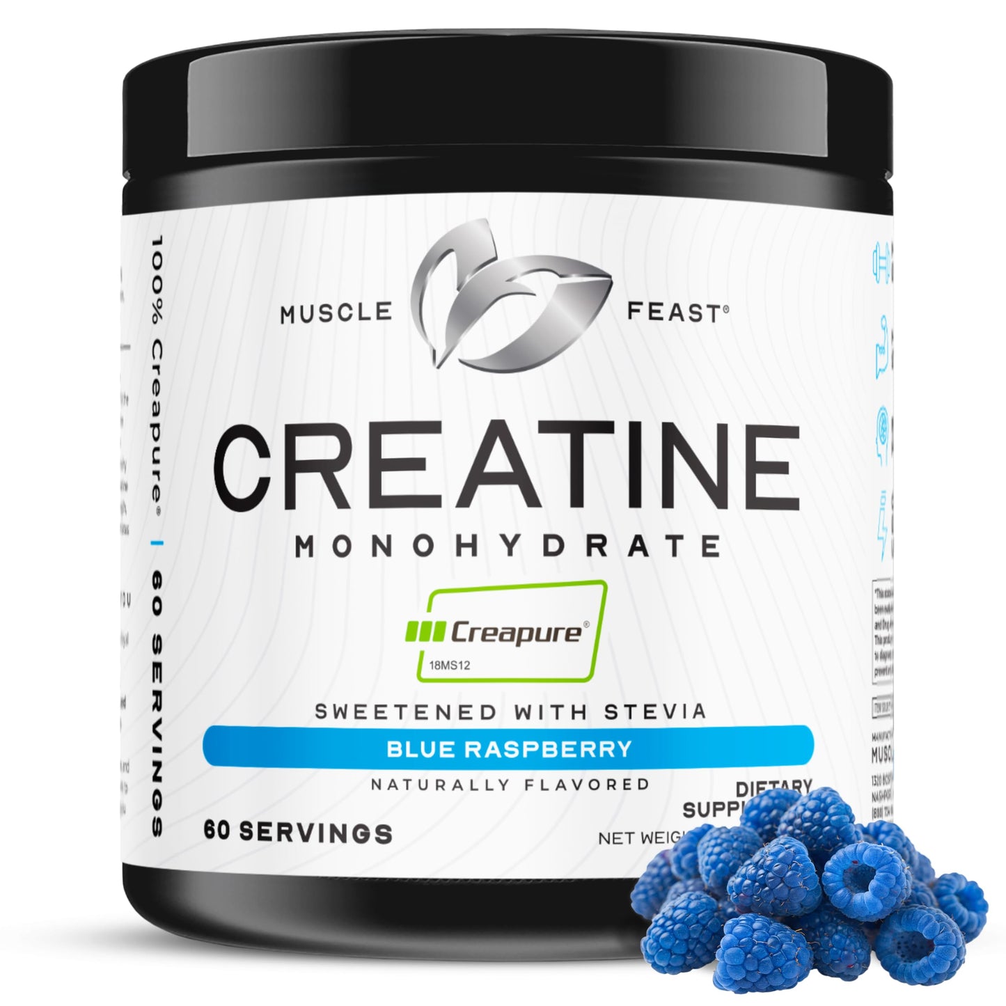 Muscle Feast Creapure Creatine – Blue Raspberry 300g