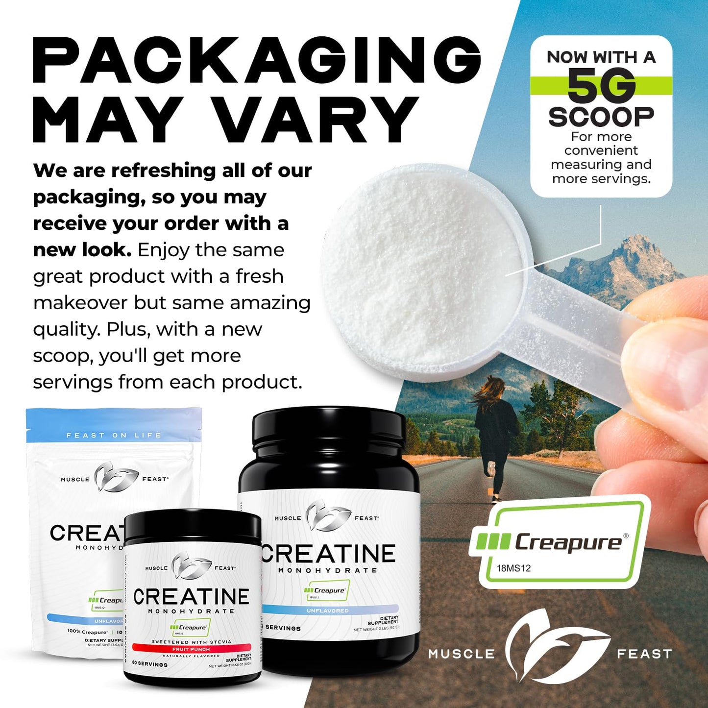 Muscle Feast Creapure Creatine – Fruit Punch 300g