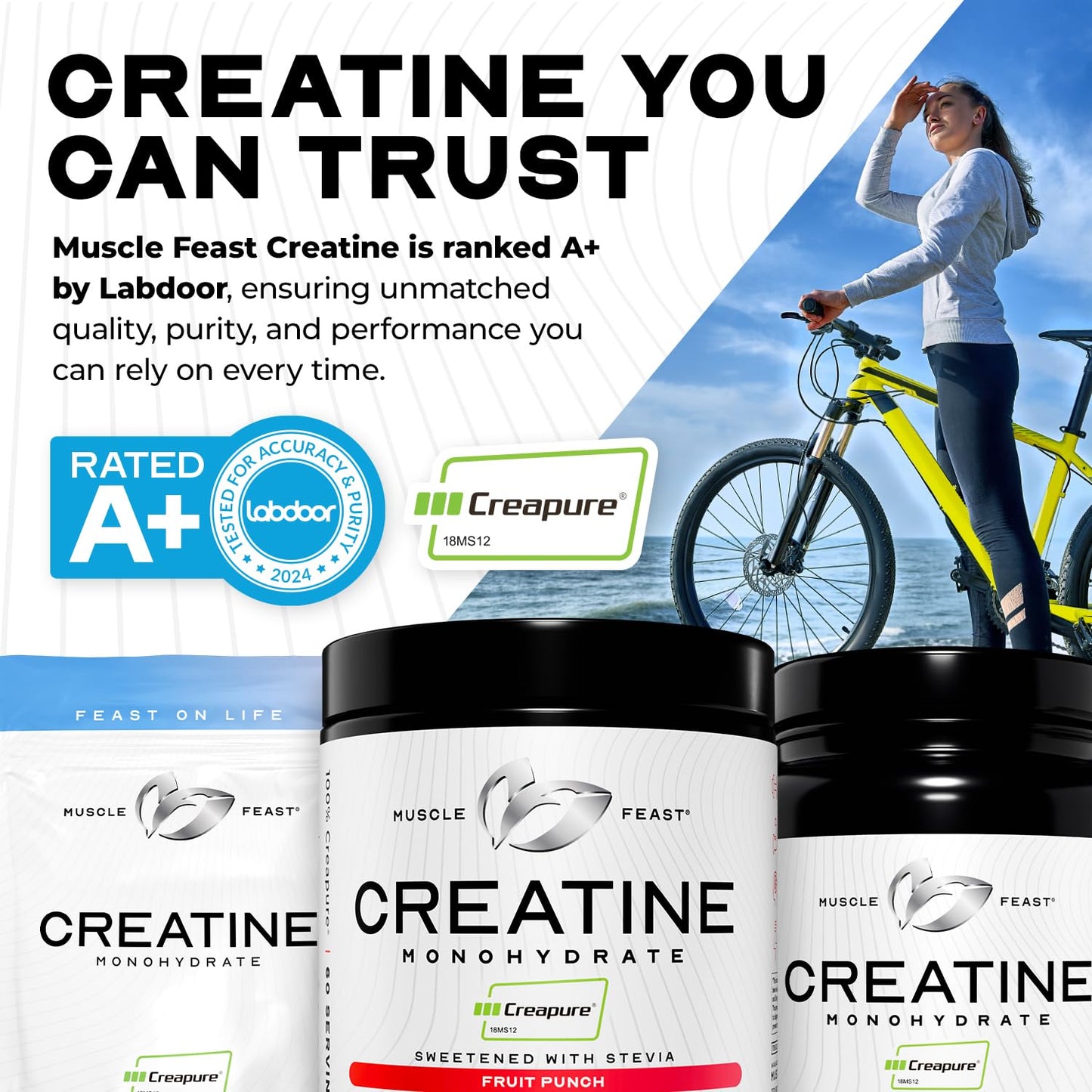 Muscle Feast Creapure Creatine – Fruit Punch 300g