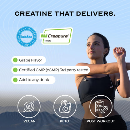Muscle Feast Creapure Creatine – Grape 300g