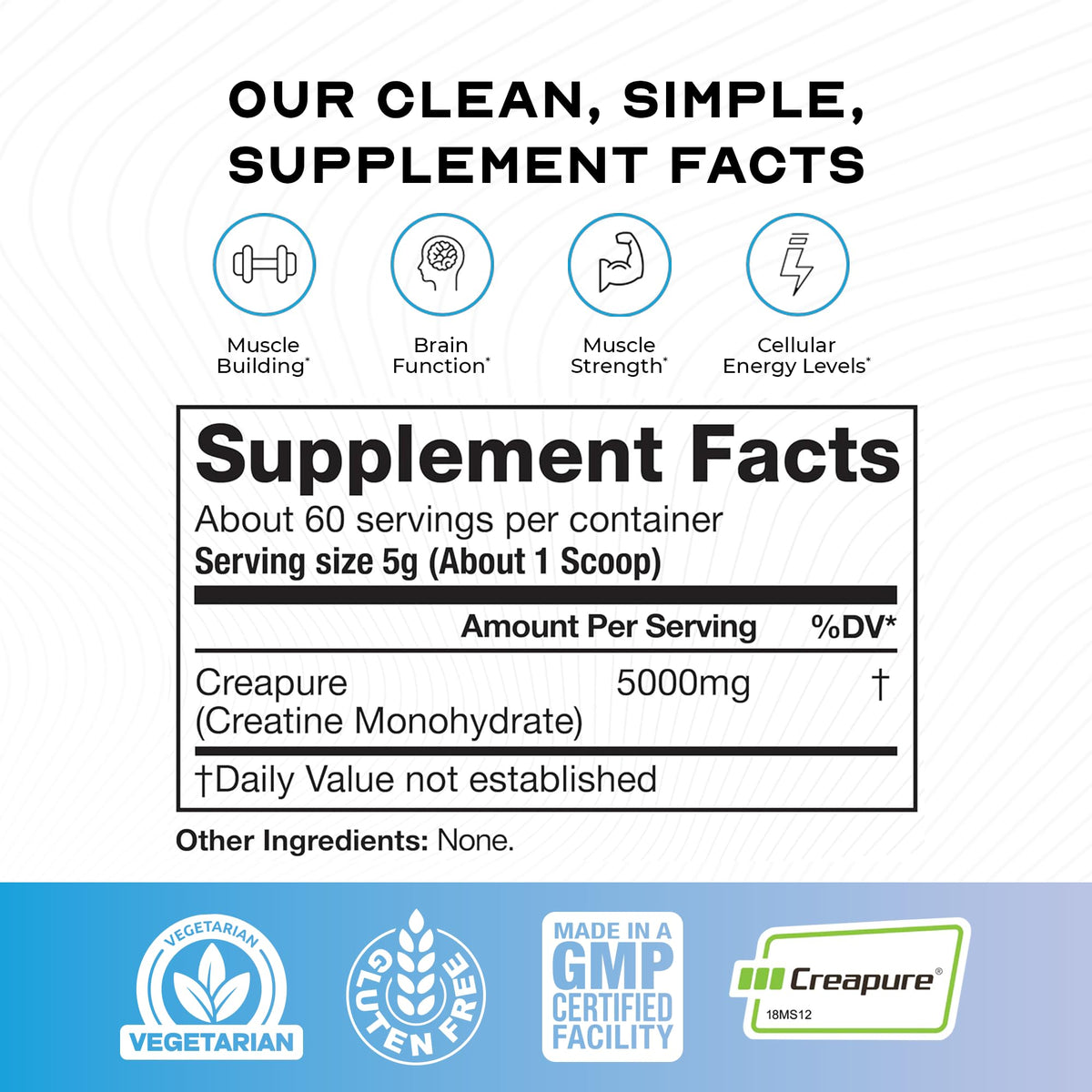Muscle Feast Creapure Creatine Unflavored – 300g - Calm Era