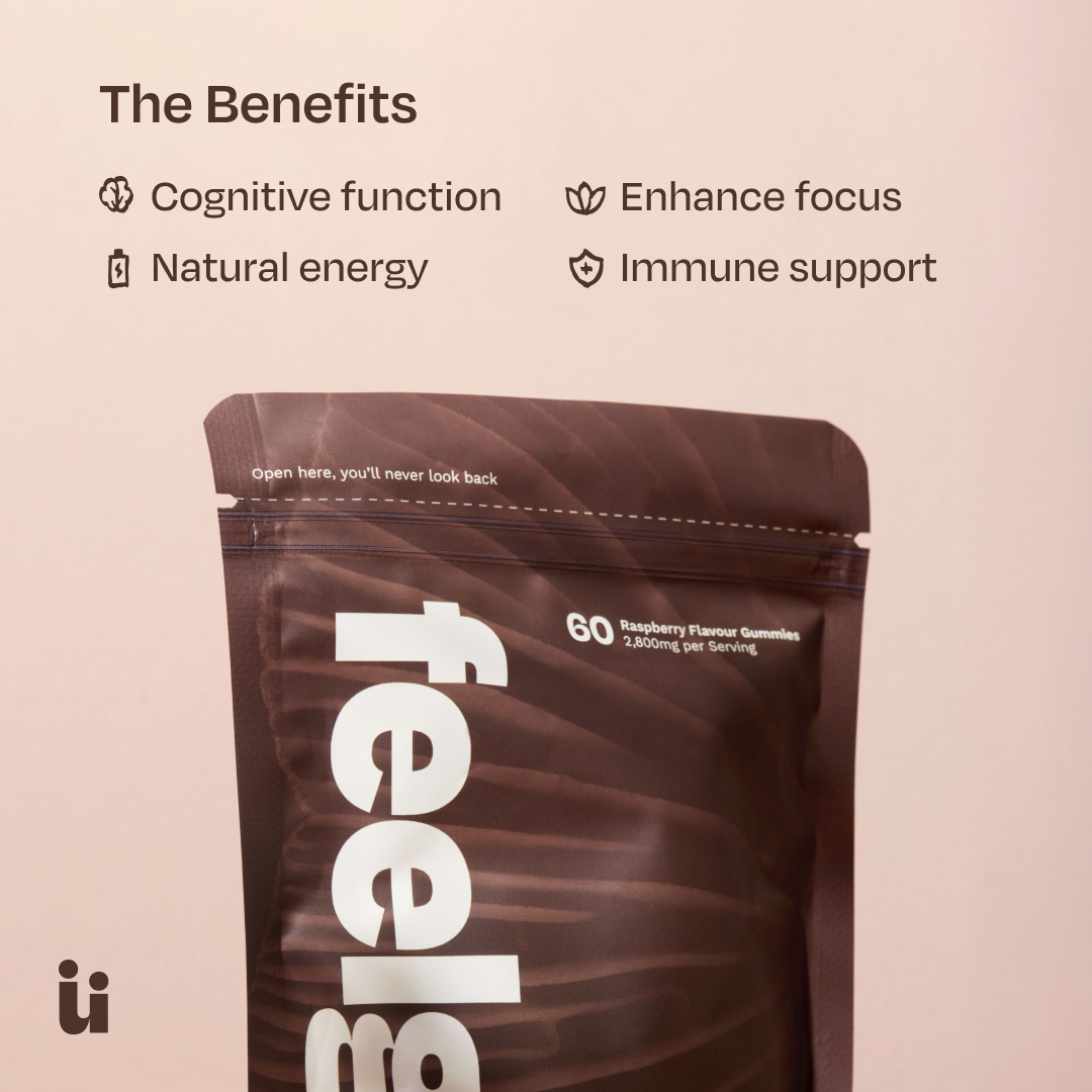 Feel Güd Mushroom Gummies — Lion’s Mane, Cordyceps, Chaga & Reishi