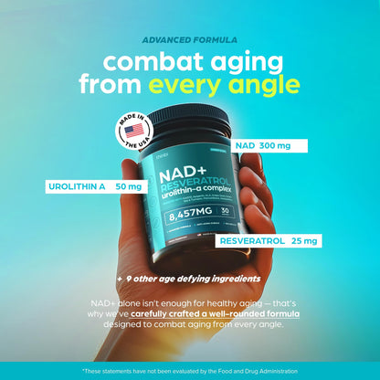 NAD Supplement 8457mg – Extra Strength NMN Liposomal + Green Tea for Women & Men - Calm Era