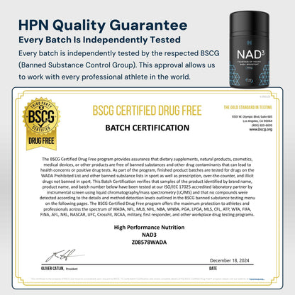 HPN NAD3 Clinical NAD+ Booster 120ct 60-Day Supply