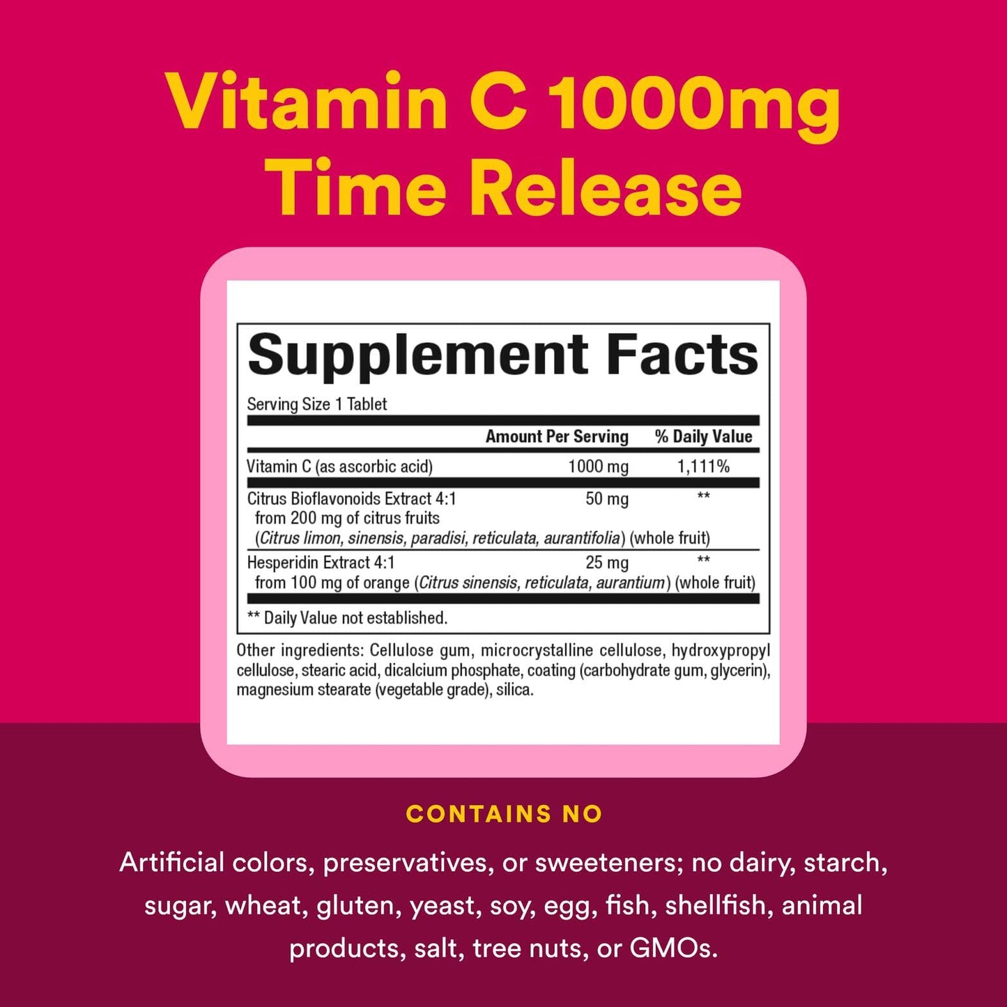 Natural Factors Vitamin C 1000mg Time Release — 90 Tablets