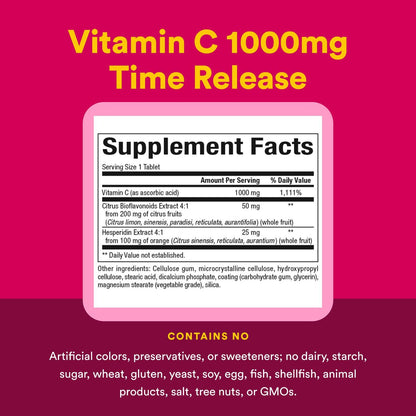 Natural Factors Vitamin C 1000mg Time Release — 90 Tablets