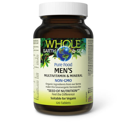 Natural Factors Whole Earth & Sea Men’s Multivitamin — 120 Tablets