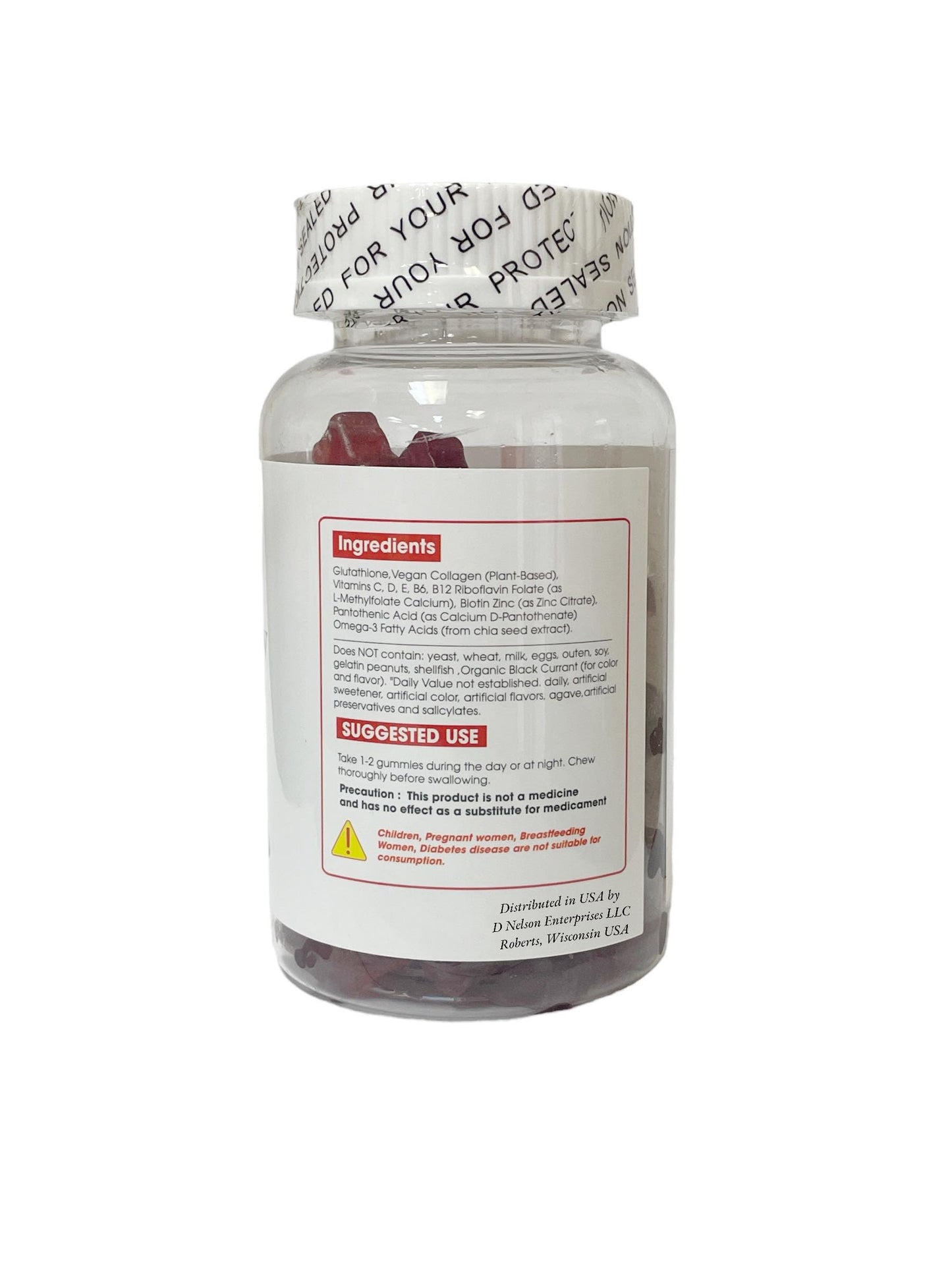 Nature Glow Glutathione Collagen Glow Gummies — 60 Chewable Gummies