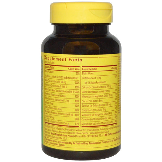 Nature Made Multi for Him 50+ – 90 Tablets per Bottle x 4 Pack | Iron-Free - Calm Era