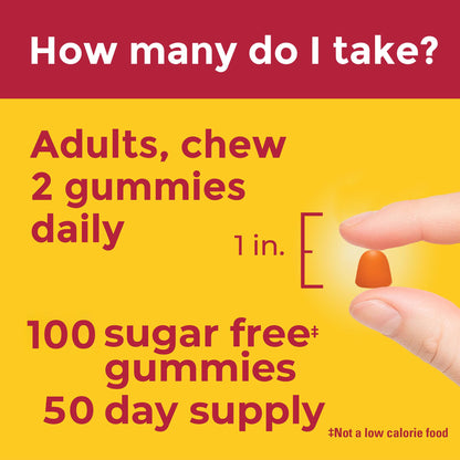 Nature Made Zero Sugar Vitamin C Gummies 250mg — 100 Count